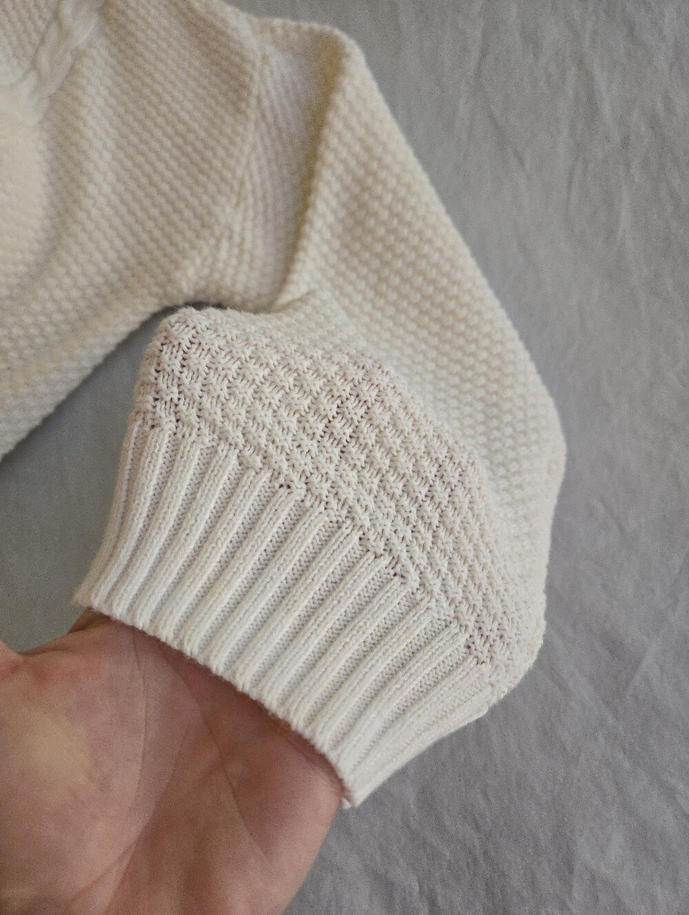 Hollister Ivory White Comfy Cloud Easy No Close Cardigan Pockets Cotton HAL3 - Picture 9 of 12